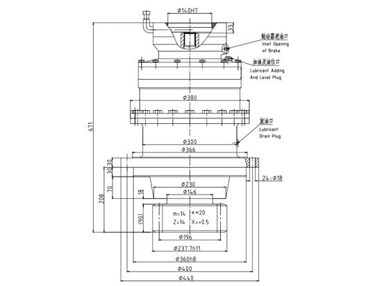 回轉減速機JHZ128