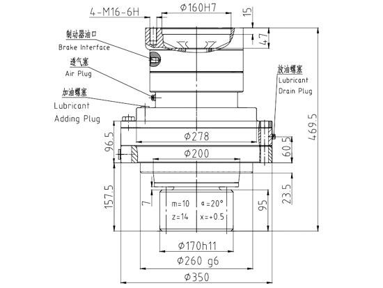 回轉減速機JHF680A