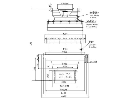 回轉減速機JHZ128